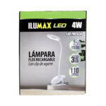 Lampara Clip  Flexible Recargable 4W Luz Blanca - Imagen 3