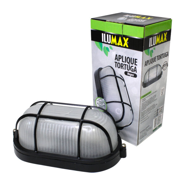 Aplique Tortuga Negra Para Bombillo Led Max 9W