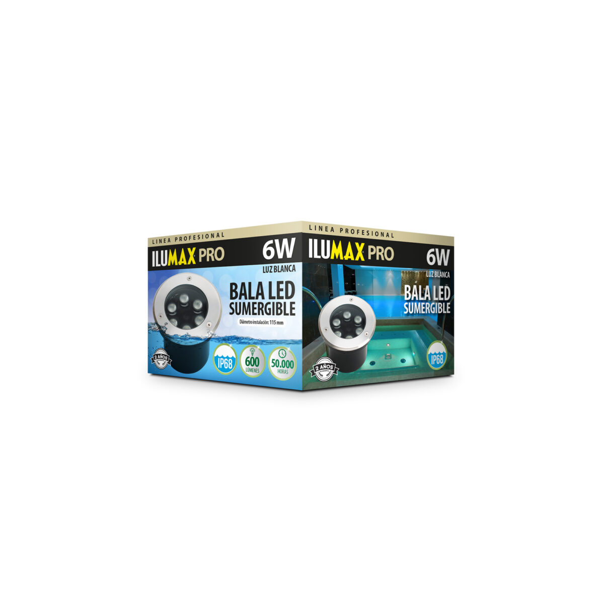 2235-PRODUCTO3 Bala Led Sumergible 6W Luz Blanca - Imagen 1