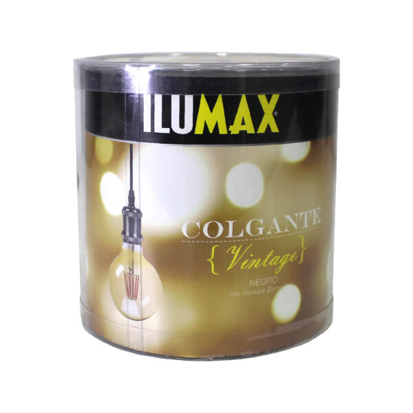 Lampara Colgante Vintage Negro 1xE27