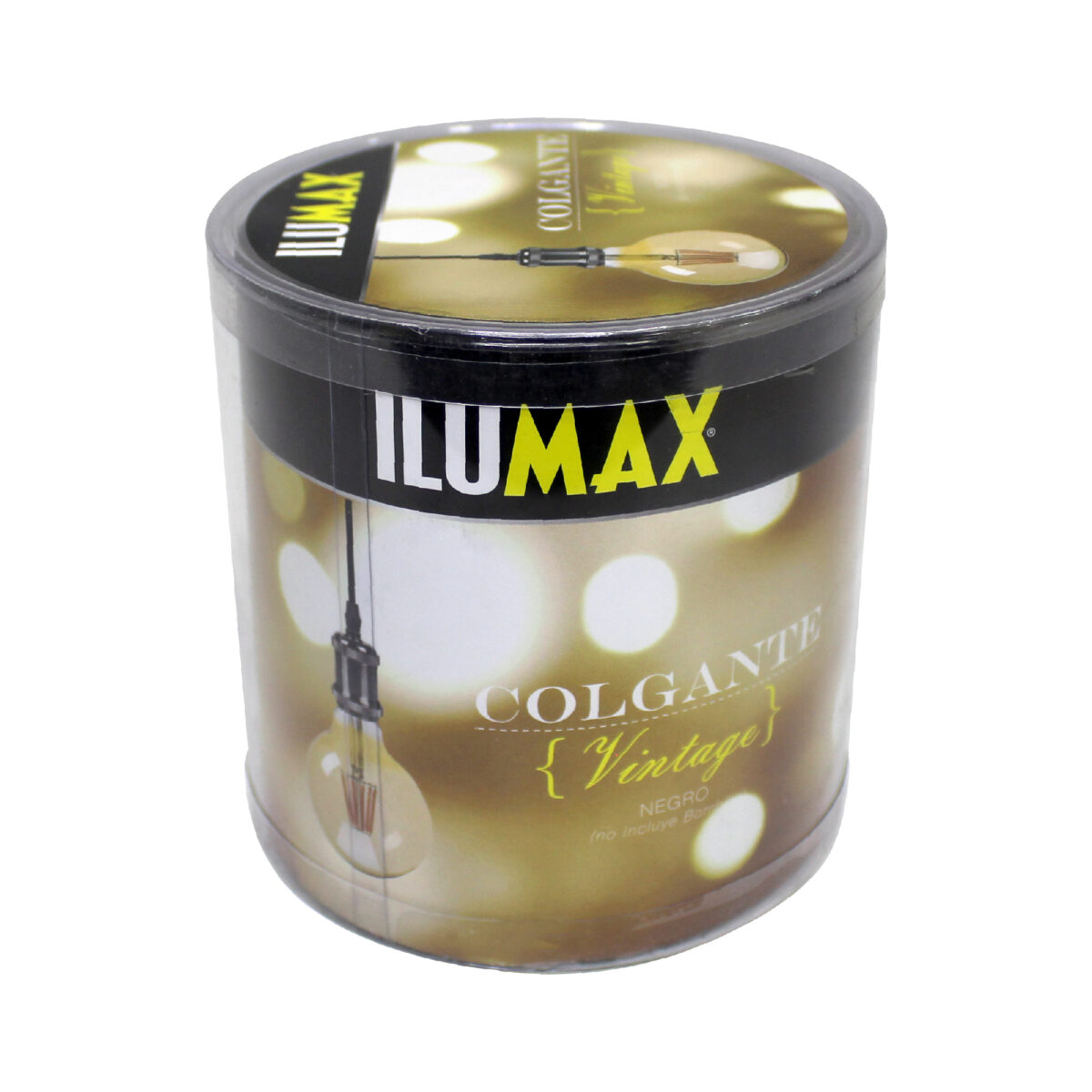 Lampara Colgante Vintage Negro 1xE27 - Imagen 2